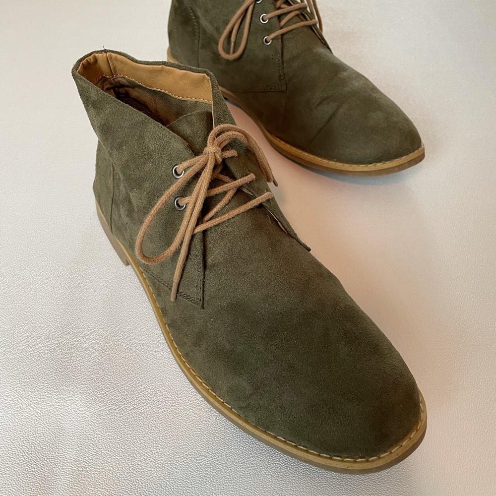 Green Suede Boot